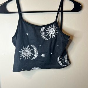 Crop sun & moon top